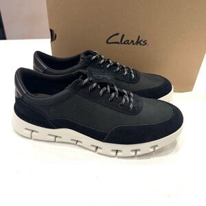 CLARK'S NATURE X ONE MEN'S SNEAKERS COLOR BLACK COMBI SIZE 9.5 ONLY